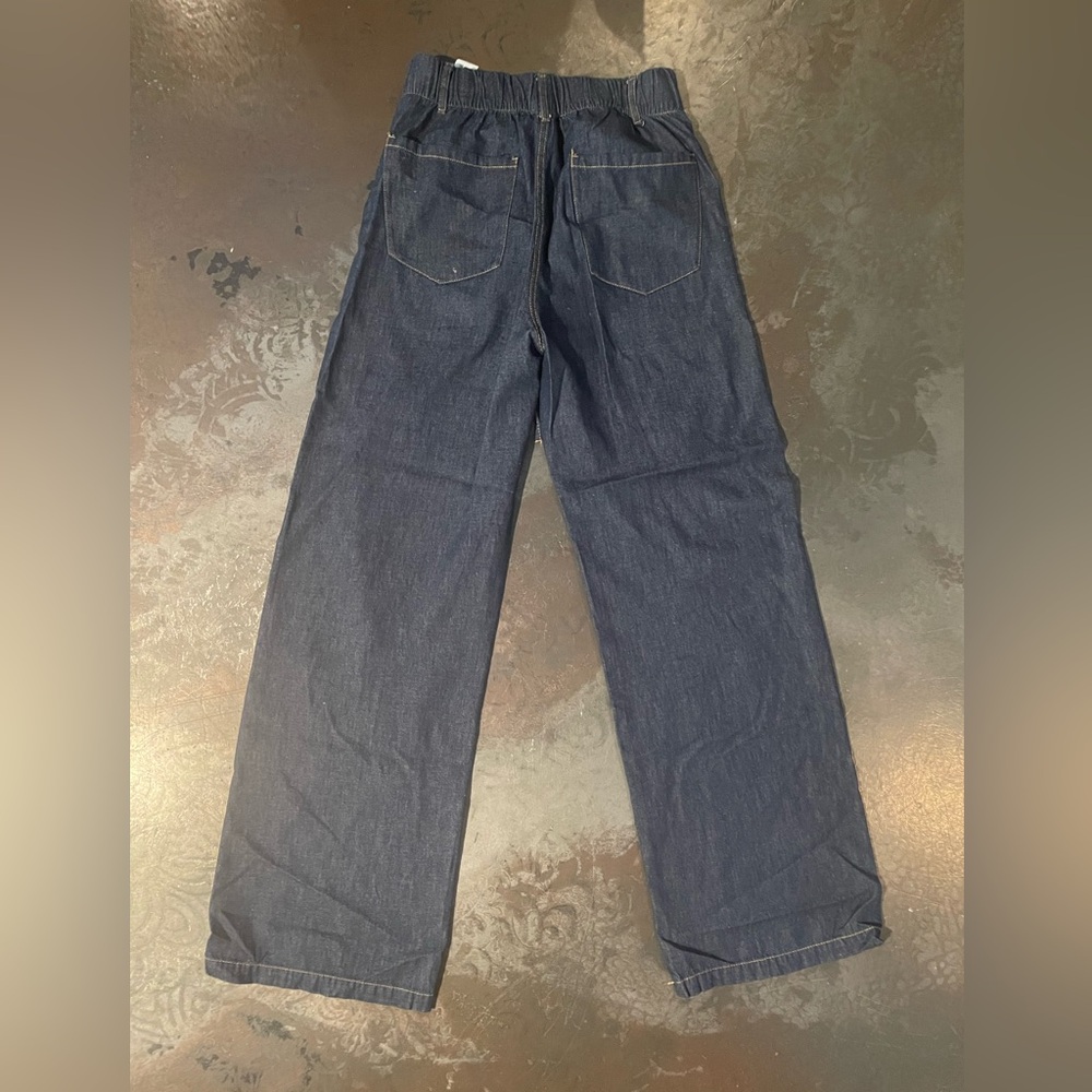 Zara Women’s Dark Blue Relaxed Jeans 100% Cotton - Picture 6 of 6